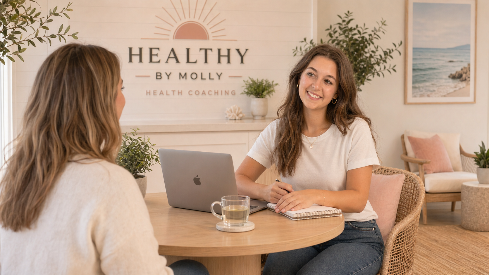 Molly in her coaching space